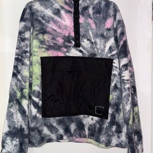 H&M Pink and Gray Relaxed Fit Top